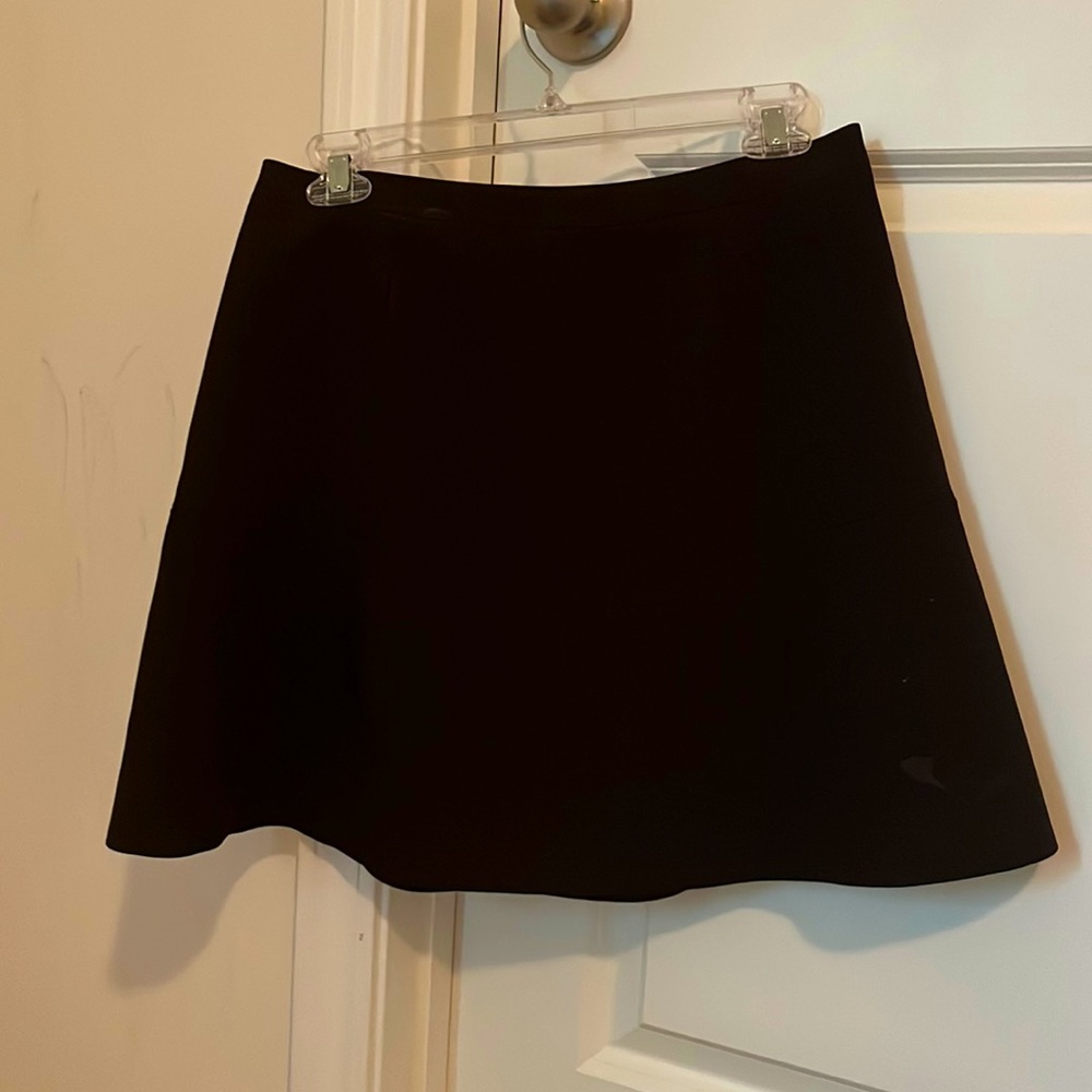 Black j crew mini skirt